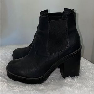 Black Platform Booties